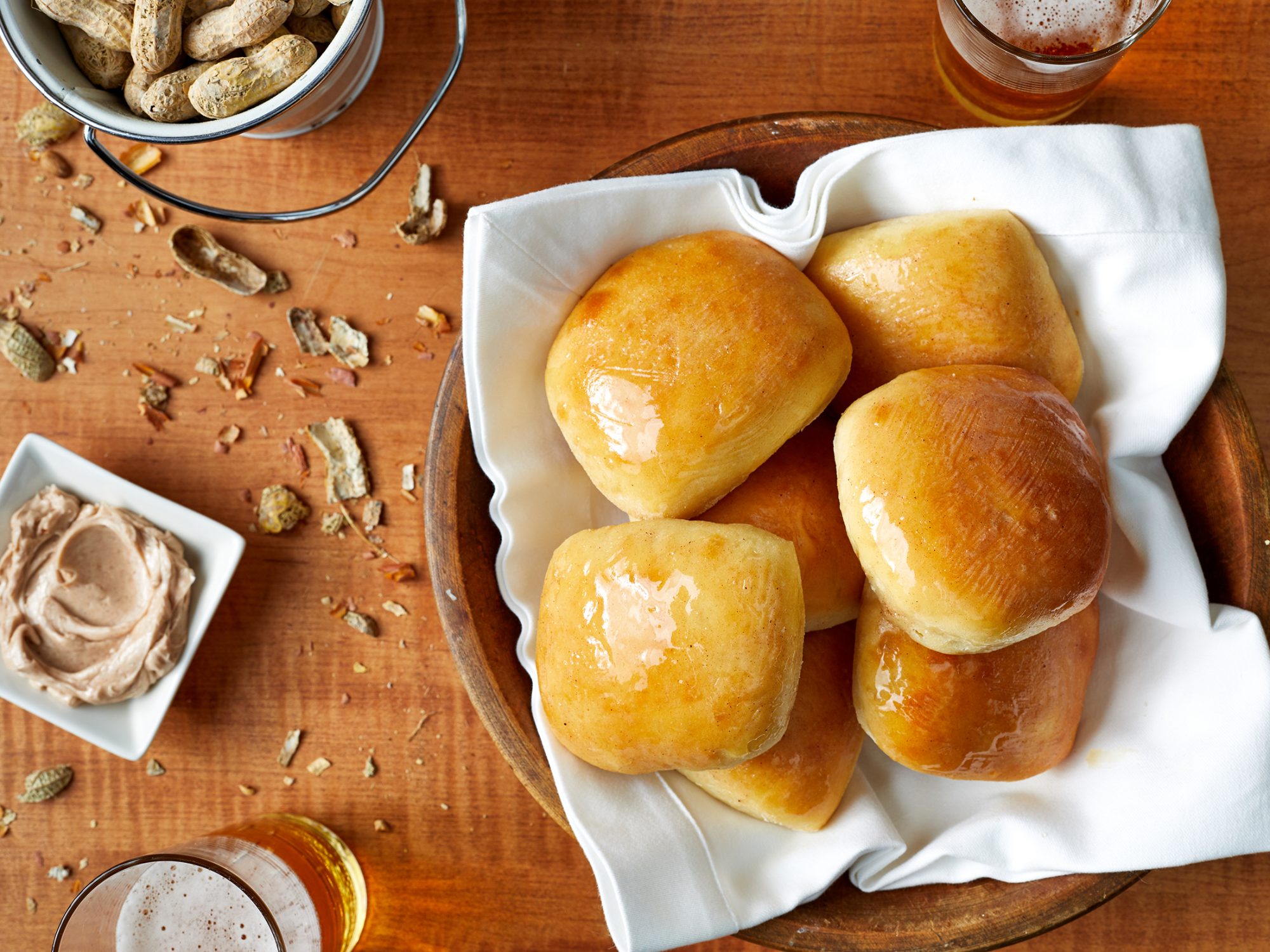 Texas Roadhouse Rolls with Cinnamon-Honey Butter image