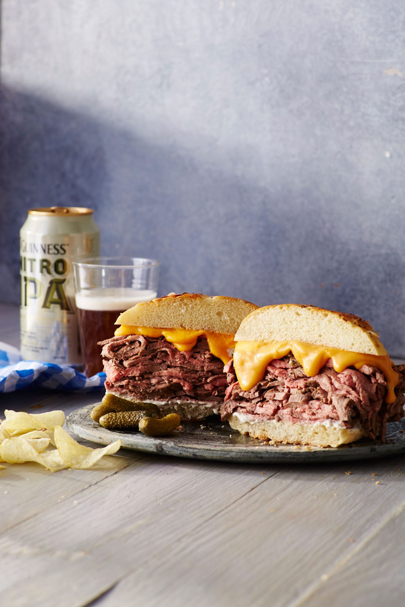 Roast Beef and Cheddar Sandwich with Horseradish Sauce image